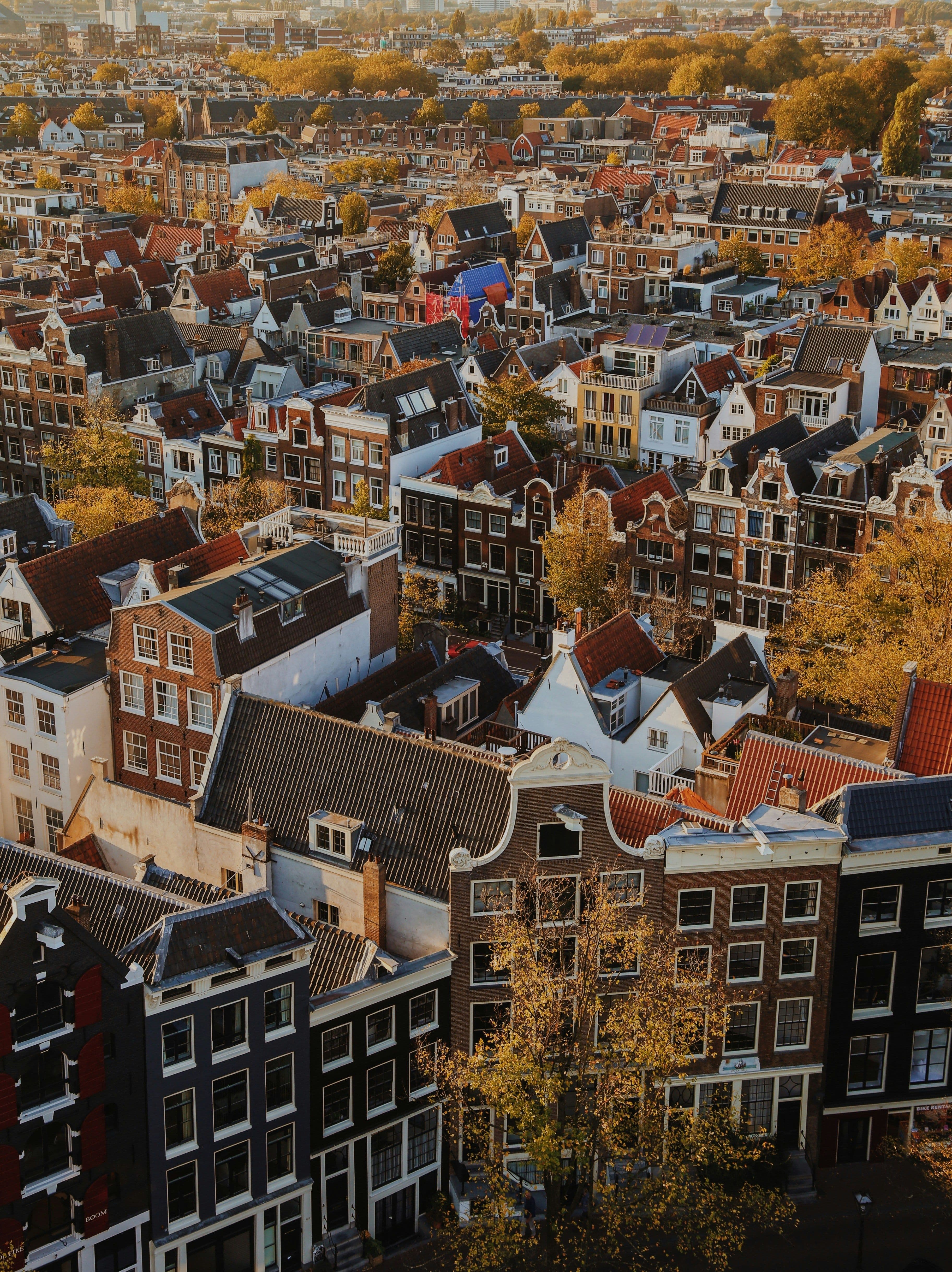 Dronefoto stad